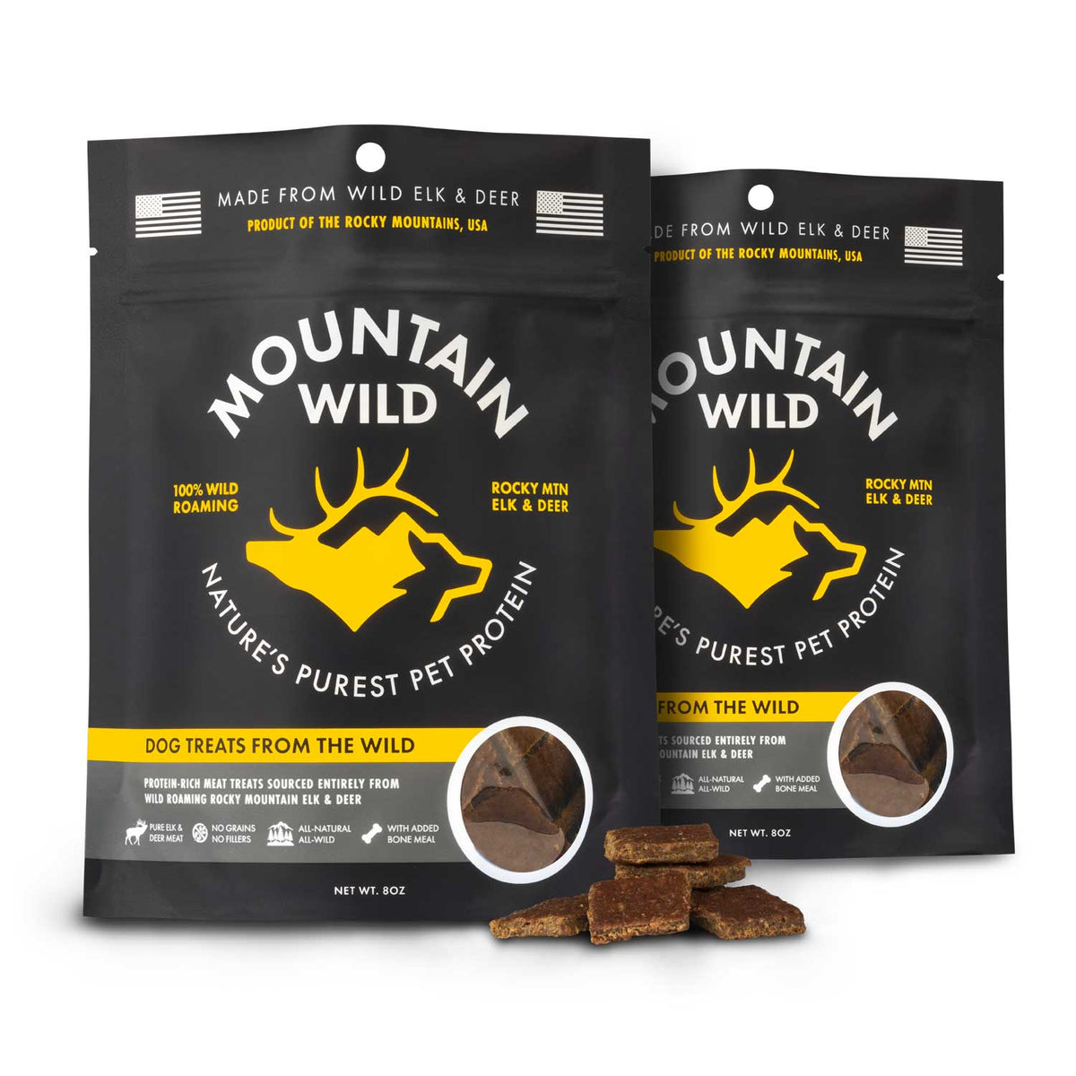 Venison Dog Treats – Wild Elk & Deer | Mountain Wild Pet