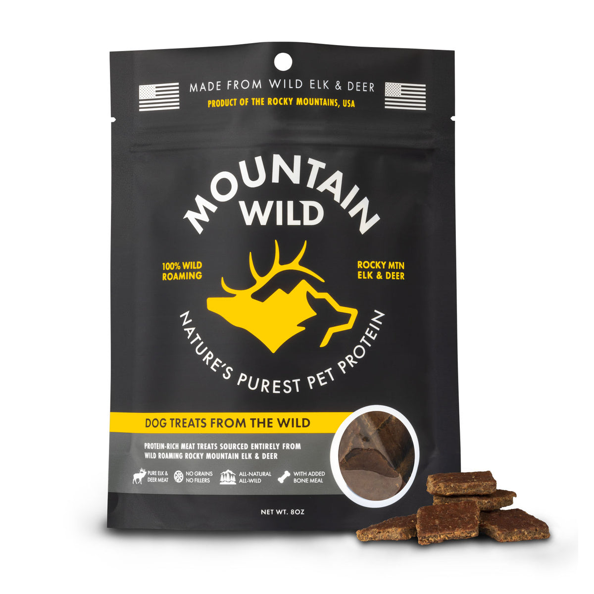 Venison Dog Treats – Wild Elk & Deer | Mountain Wild Pet