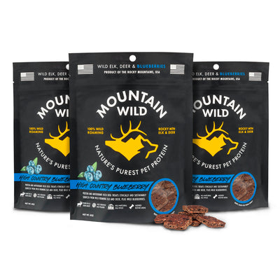WILD ELK & VENISON HIGH COUNTRY BLUEBERRY DOG TREATS
